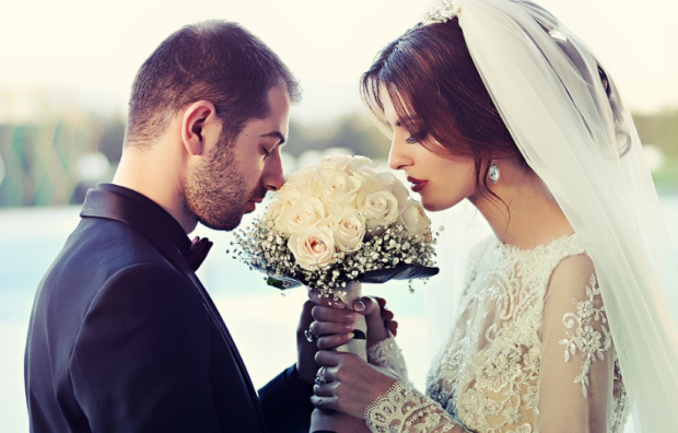 couple wed